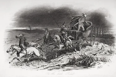 On the dark road, illustration from 